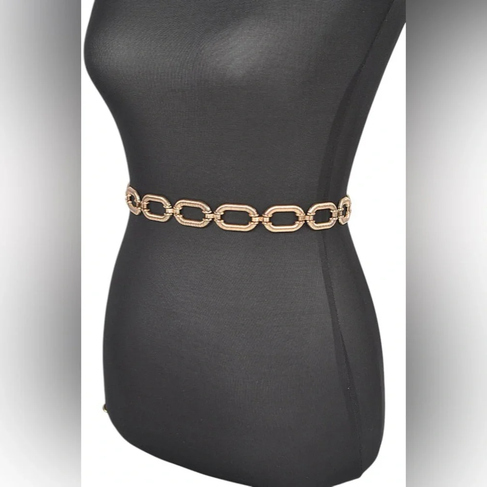 Plus Size Gold or Silver Chain Statement Belt